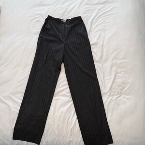 Black Pinstripes Pants